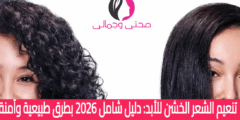 تنعيم الشعر الخشن للأبد: دليل شامل 2026 بطرق طبيعية وآمنة